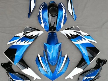 2015-2018 Light Blue Shark Yamaha R3 Motorcycle Fairing UK