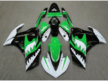 2015-2018 White Shark & Green Yamaha R3 Motorcycle Fairing UK