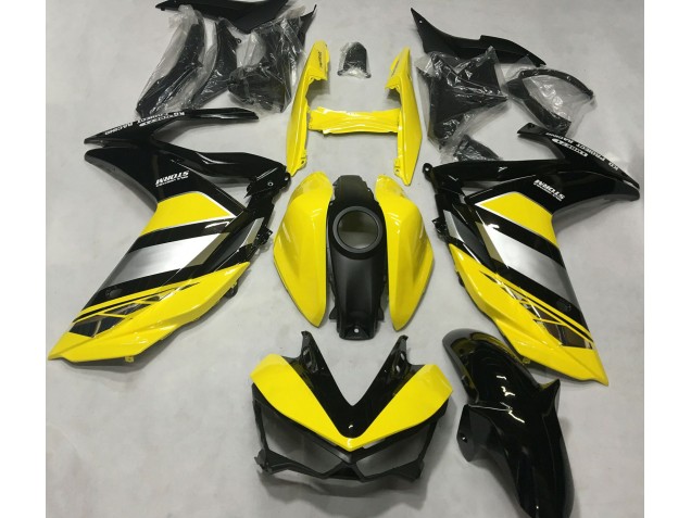 2015-2018 Yellow and Black Gloss Yamaha R3 Motorcycle Fairing UK