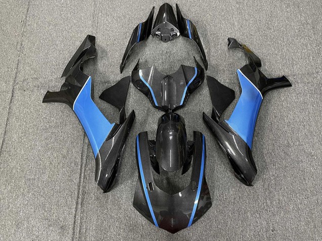 2015-2019 Carbon Fiber & Light Blue Yamaha R1 Motorcycle Fairing UK 2015-2019 Carbon Fiber & Light Blue Yamaha R1 Motorcycle Fairing UK