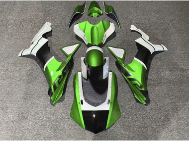 2015-2019 Green & Carbon Fiber Accents Yamaha R1 Motorcycle Fairing UK