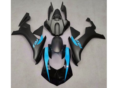 2015-2019 Matte Black & Light Blue Yamaha R1 Motorcycle Fairing UK