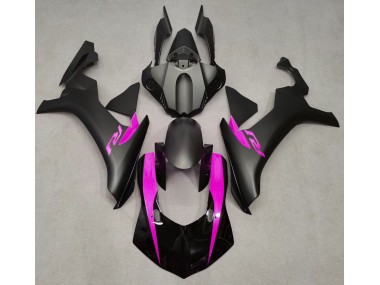 2015-2019 Matte Black & Pink Yamaha R1 Motorcycle Fairing UK