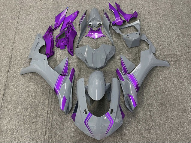 2015-2019 Nardo Gray & Purple Accents Yamaha R1 Motorcycle Fairing UK 2015-2019 Nardo Gray & Purple Accents Yamaha R1 Motorcycle Fairing UK