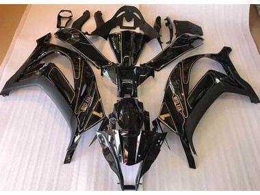 2016-2019 Black and Gold Kawasaki ZX10R Motorcycle Fairing UK