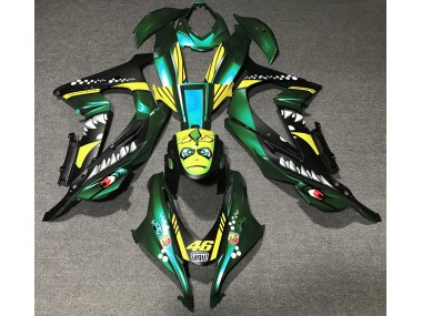 2016-2019 Forest Green Shark Kawasaki ZX10R Motorcycle Fairing UK