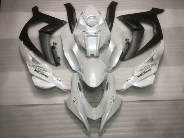 2016-2019 Pearl white and Green Kawasaki ZX10R Motorcycle Fairing UK 2016-2019 Pearl white and Green Kawasaki ZX10R Motorcycle Fairing UK