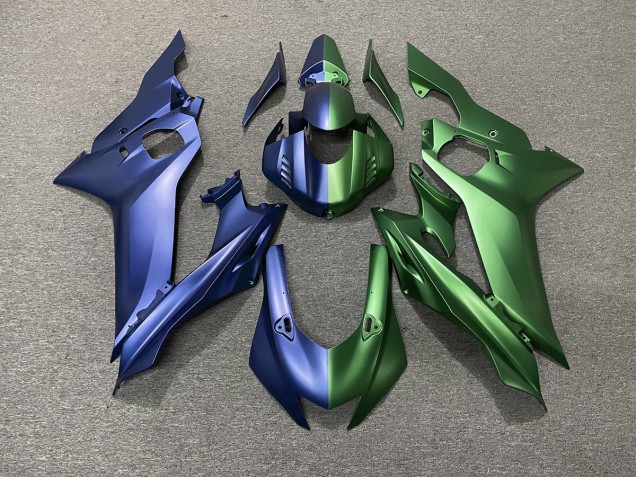 2017-2019 Blue and Green Split Yamaha R6 Motorcycle Fairing UK 2017-2019 Blue and Green Split Yamaha R6 Motorcycle Fairing UK