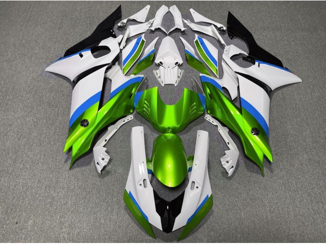 2017-2019 Gloss Green and Light Blue Yamaha R6 Motorcycle Fairing UK 2017-2019 Gloss Green and Light Blue Yamaha R6 Motorcycle Fairing UK