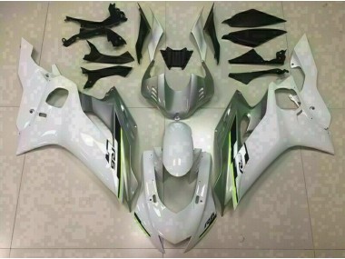 2017-2019 Gloss White and Silver Yamaha R6 Motorcycle Fairing UK