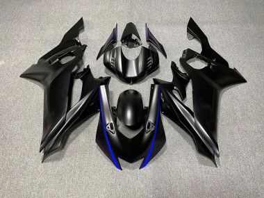 2017-2019 Matte Black & Blue Accents Yamaha R6 Motorcycle Fairing UK