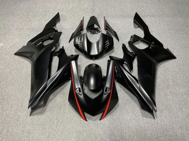 2017-2019 Matte Black & Red Accents Yamaha R6 Motorcycle Fairing UK