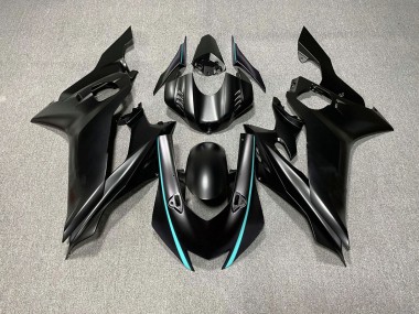 2017-2019 Matte Black & Teal Accents Yamaha R6 Motorcycle Fairing UK