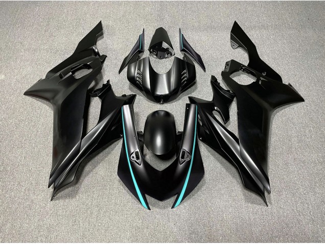 2017-2019 Matte Black & Teal Accents Yamaha R6 Motorcycle Fairing UK 2017-2019 Matte Black & Teal Accents Yamaha R6 Motorcycle Fairing UK