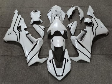 2017-2019 Pearl White & Black Lining Honda CBR1000RR Motorcycle Fairing UK