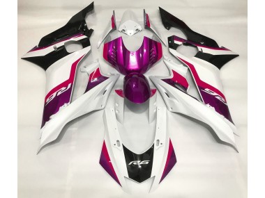 2017-2019 Pink and Gloss White Yamaha R6 Motorcycle Fairing UK