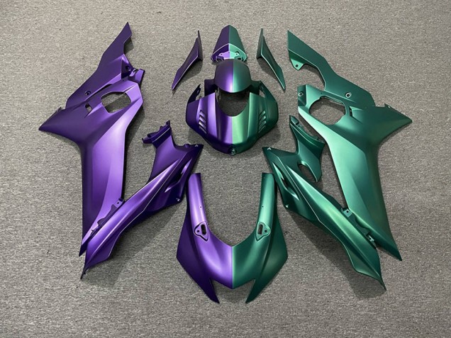 2017-2019 Purple and Green Split Yamaha R6 Motorcycle Fairing UK 2017-2019 Purple and Green Split Yamaha R6 Motorcycle Fairing UK
