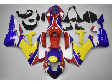 2017-2019 Red Blue and Yellow HRC Honda CBR1000RR Motorcycle Fairing UK