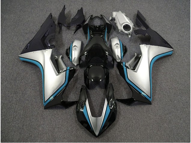 2017-2019 Silver and Black & Light Blue Honda CBR1000RR Motorcycle Fairing UK 2017-2019 Silver and Black & Light Blue Honda CBR1000RR Motorcycle Fairing UK