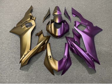 2017-2019 Tan and Purple Split Yamaha R6 Motorcycle Fairing UK