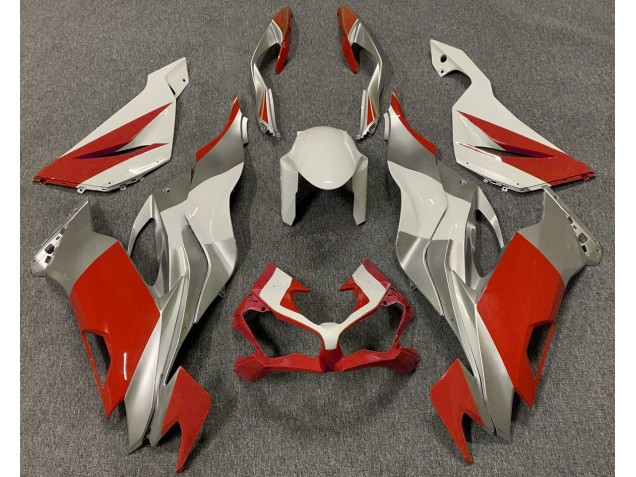 2019-2020 Red White and Silver Kawasaki ZX6R Motorcycle Fairing UK 2019-2020 Red White and Silver Kawasaki ZX6R Motorcycle Fairing UK