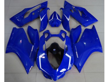 Gloss Blue & White Ducati 1199 Motorcycle Fairing UK